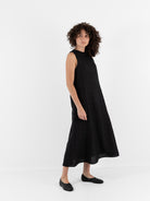 Der Antagonist Dress in Black Check - DER ANTAGONIST at Worthwhile - shop DRESS