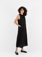 Der Antagonist Dress in Black Check - DER ANTAGONIST at Worthwhile - shop DRESS