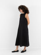 Der Antagonist Dress in Black Check - DER ANTAGONIST at Worthwhile - shop DRESS