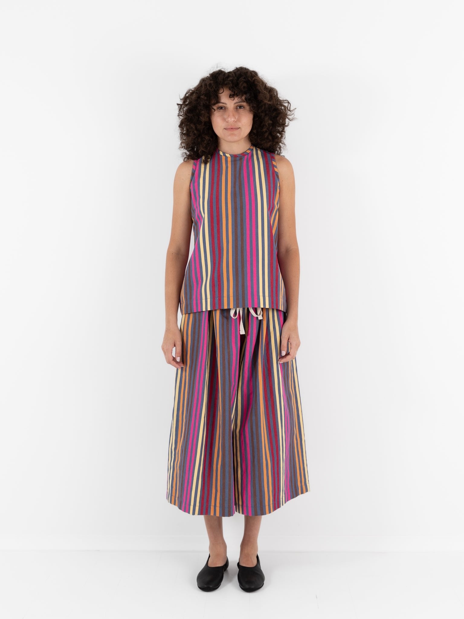 Der Antagonist Shirt in Stripe - DER ANTAGONIST at Worthwhile - shop TOP