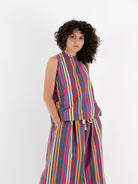 Der Antagonist Shirt in Stripe - DER ANTAGONIST at Worthwhile - shop TOP