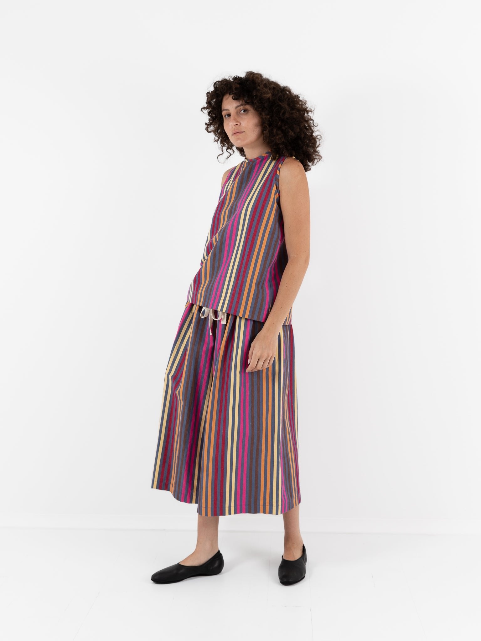 Der Antagonist Shirt in Stripe - DER ANTAGONIST at Worthwhile - shop TOP