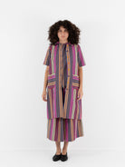 Der Antagonist Dress in Stripe - DER ANTAGONIST at Worthwhile - shop DRESS