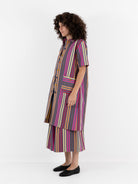 Der Antagonist Dress in Stripe - DER ANTAGONIST at Worthwhile - shop DRESS