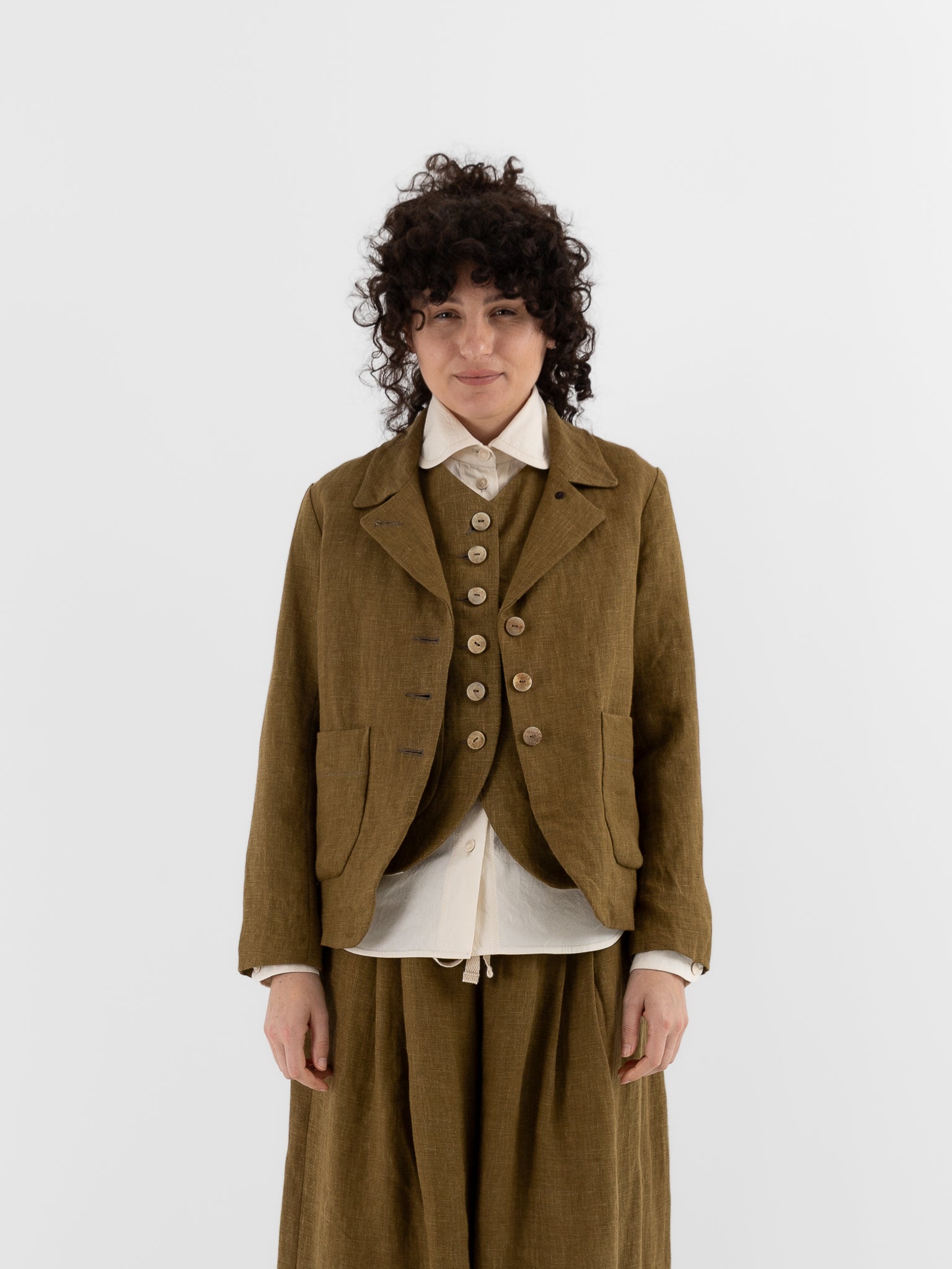 Der Antagonist Jacket in Fir Green - DER ANTAGONIST at Worthwhile - shop JACKET
