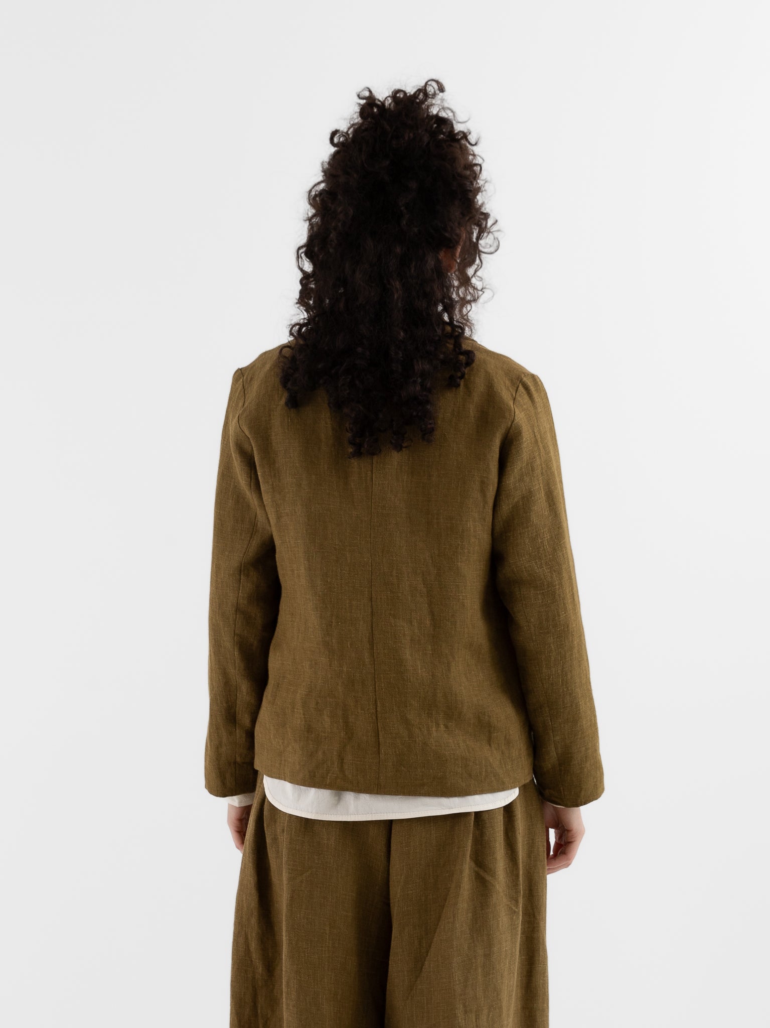 Der Antagonist Jacket in Fir Green - DER ANTAGONIST at Worthwhile - shop JACKET