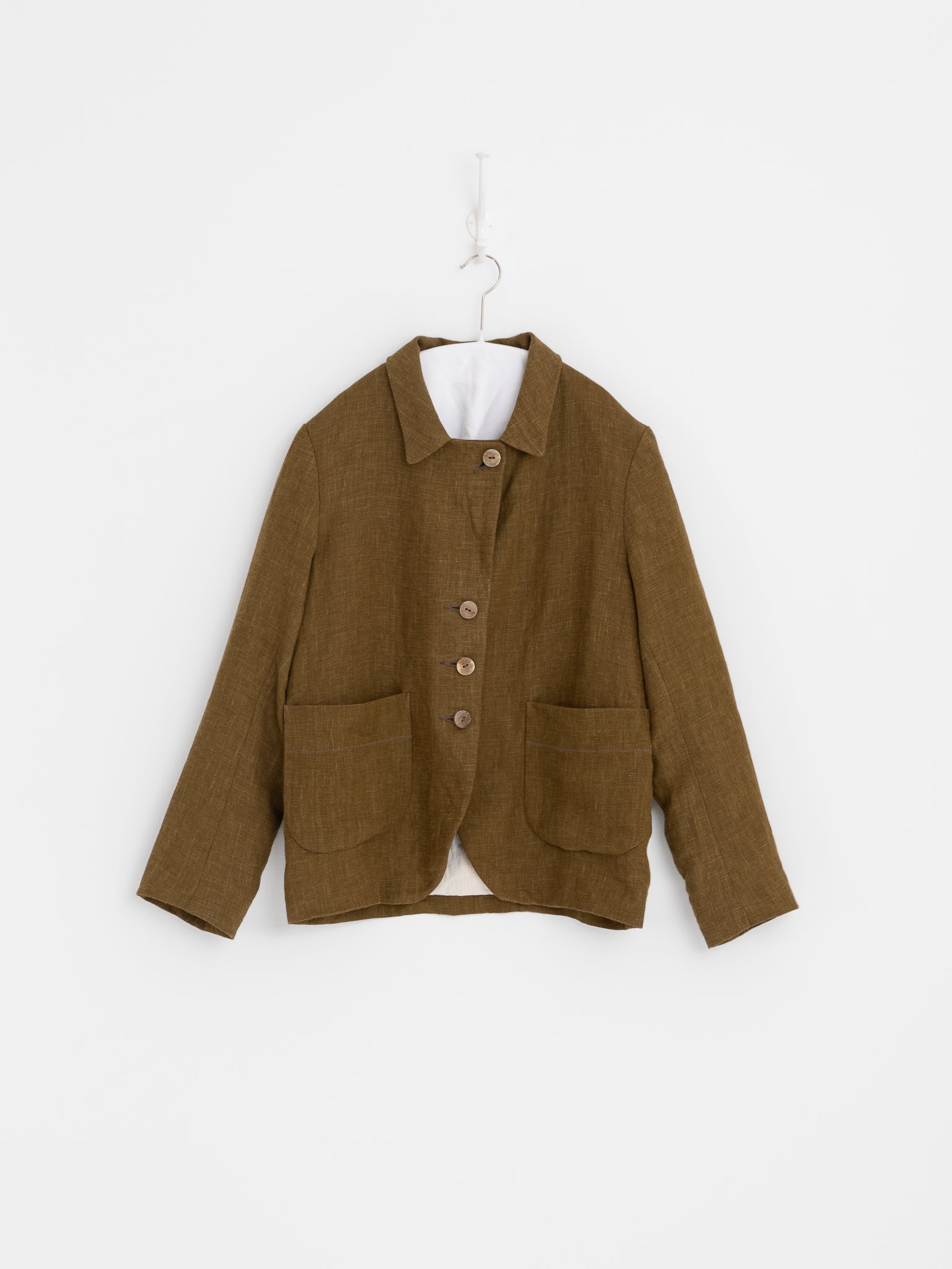 Der Antagonist Jacket in Fir Green - DER ANTAGONIST at Worthwhile - shop JACKET