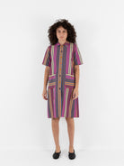 Der Antagonist Dress in Stripe - DER ANTAGONIST at Worthwhile - shop DRESS