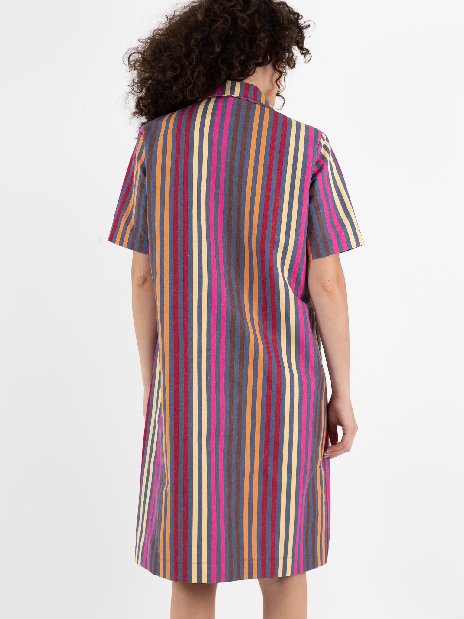 Der Antagonist Dress in Stripe - DER ANTAGONIST at Worthwhile - shop DRESS