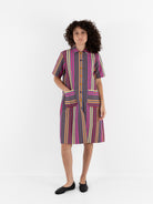 Der Antagonist Dress in Stripe - DER ANTAGONIST at Worthwhile - shop DRESS