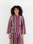 Der Antagonist Jacket in Stripe - DER ANTAGONIST at Worthwhile - shop JACKET