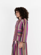 Der Antagonist Jacket in Stripe - DER ANTAGONIST at Worthwhile - shop JACKET