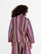 Der Antagonist Jacket in Stripe - DER ANTAGONIST at Worthwhile - shop JACKET