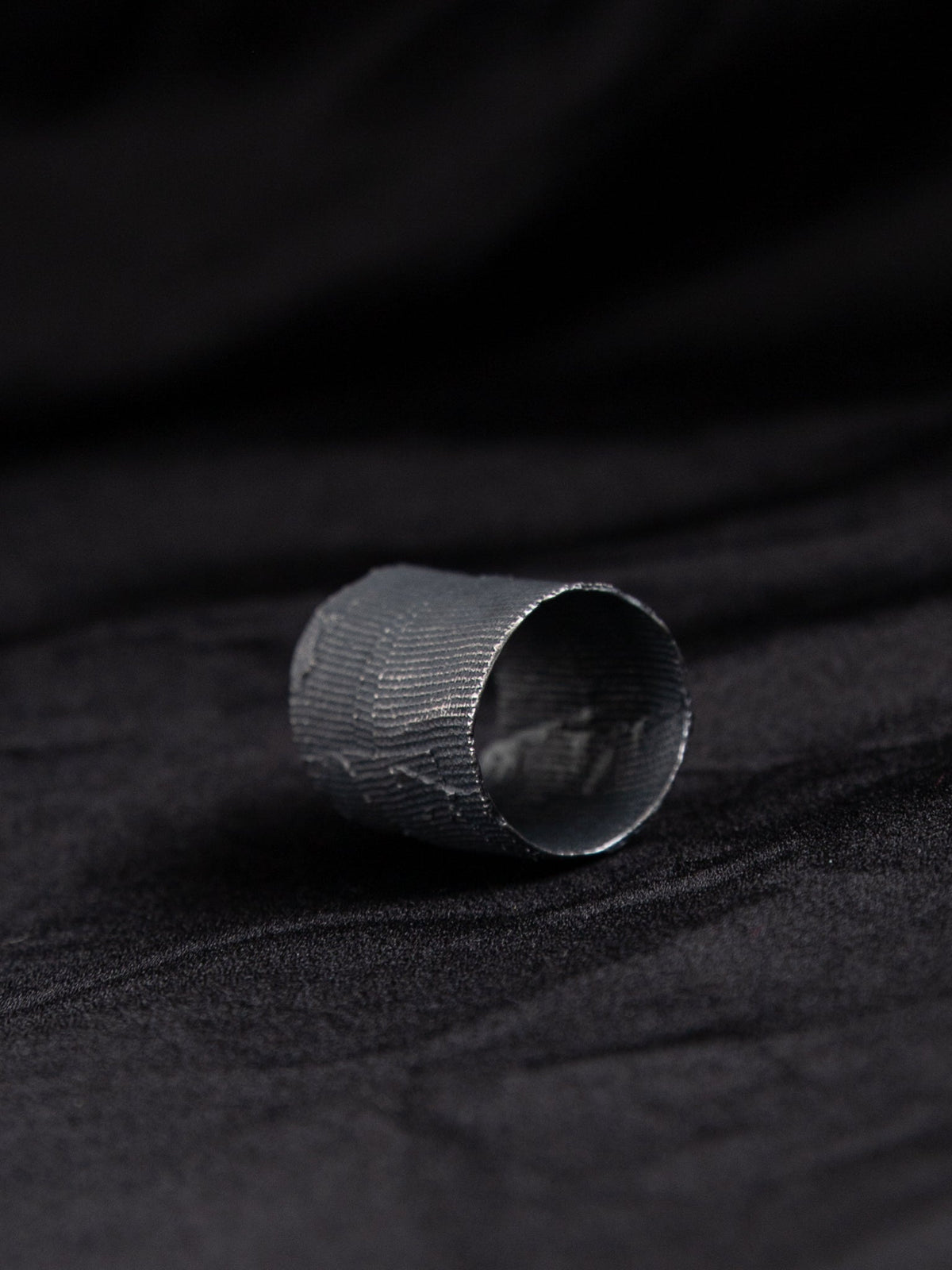 Detaj Bandage Ring VTGR02 in Black Silver - DETAJ at Worthwhile - shop RINGS