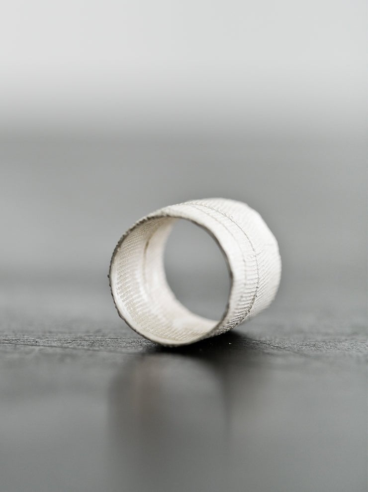 Detaj Bandage Ring VTGR02 in White Silver - DETAJ at Worthwhile - shop RINGS