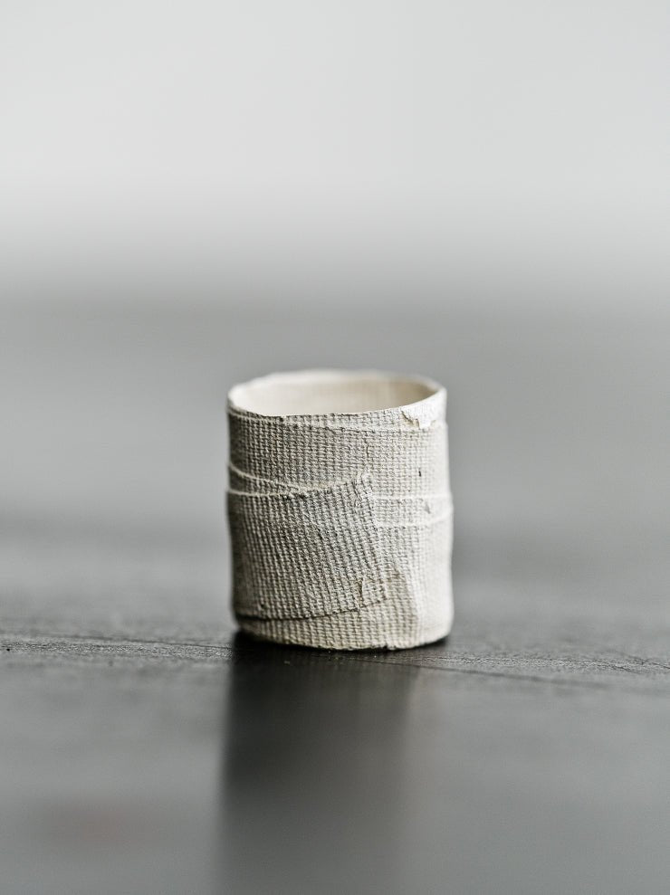 Detaj Bandage Ring VTGR02 in White Silver - DETAJ at Worthwhile - shop RINGS