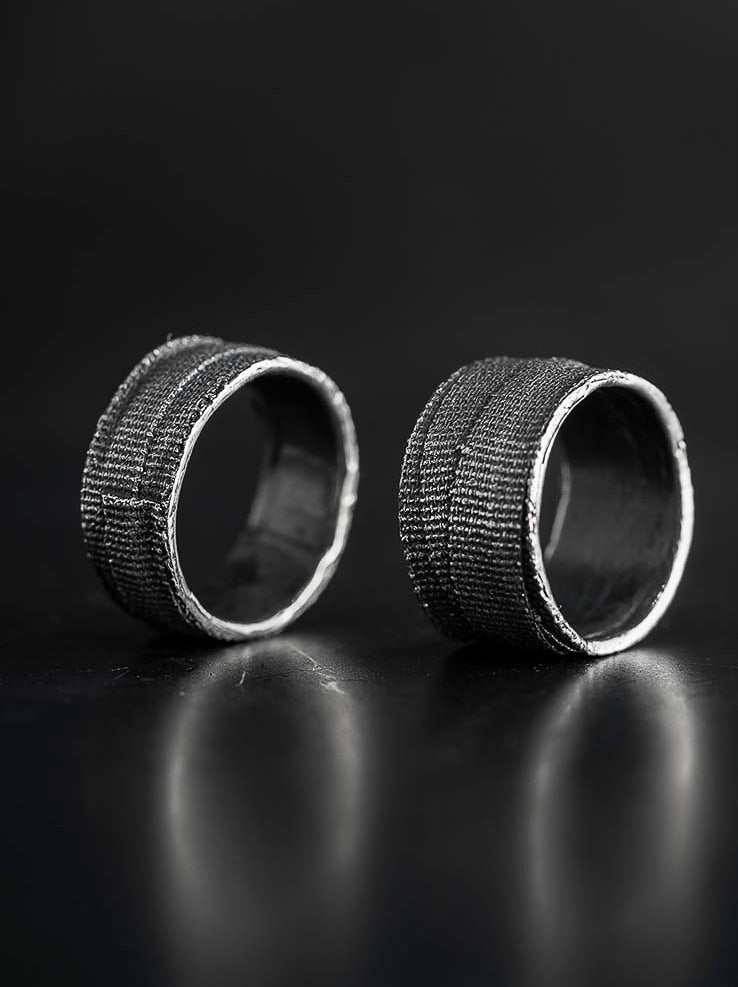 Detaj Bandage Ring VTGR06 in Vintage Silver - DETAJ at Worthwhile - shop RINGS