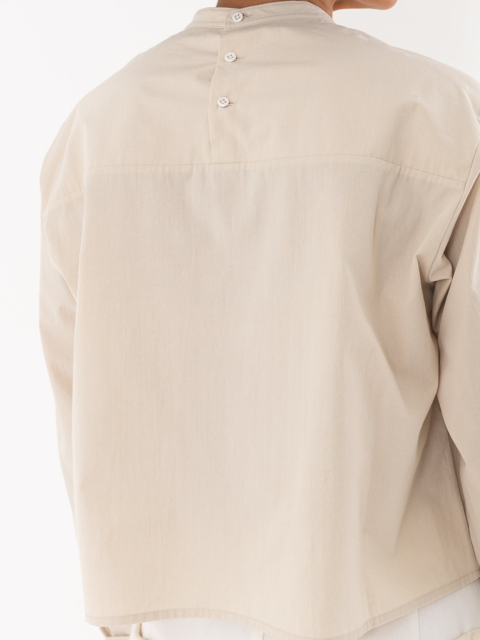 École De Curiosités Tao Shirt in Sand Beige - ECOLE DE CURIOSITES at Worthwhile - shop TOP