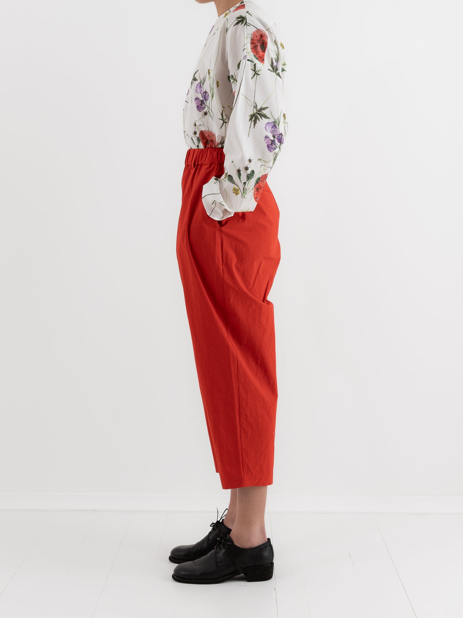 École De Curiosités Pat Pants in Red - ECOLE DE CURIOSITES at Worthwhile - shop PANT