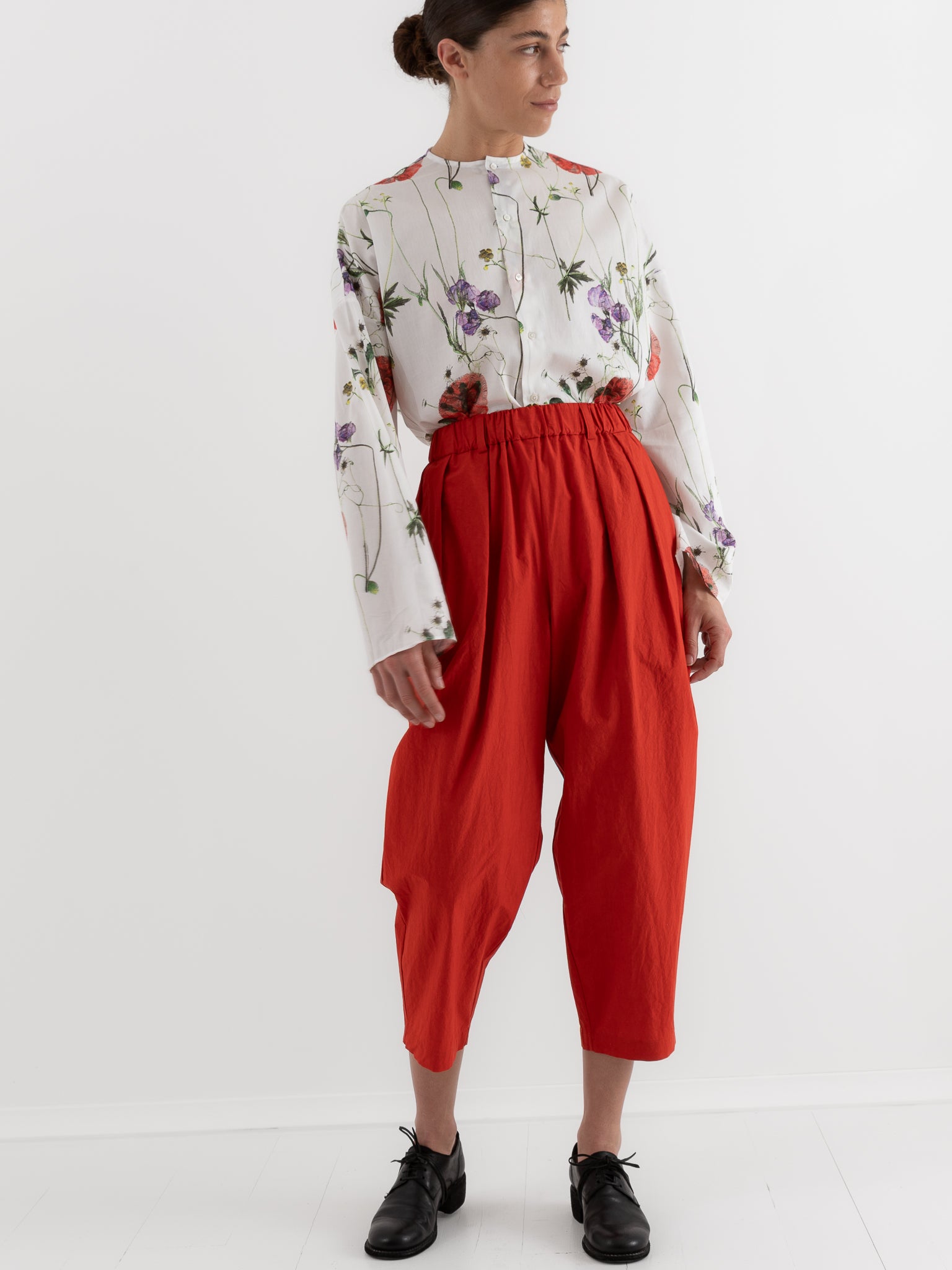 École De Curiosités Pat Pants in Red - ECOLE DE CURIOSITES at Worthwhile - shop PANT