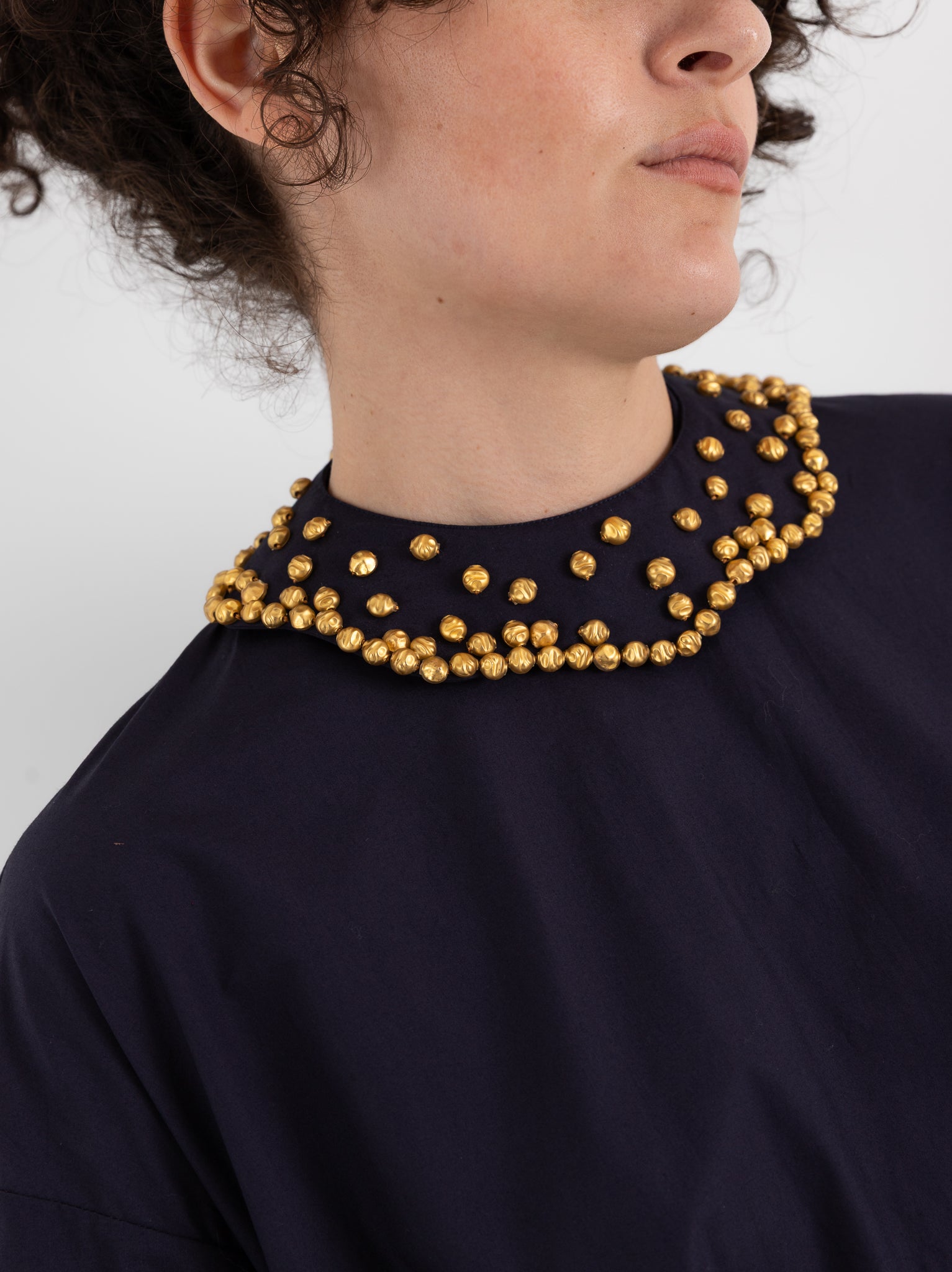 École De Curiosités Damia + Colette Dress in Dark Navy - ECOLE DE CURIOSITES at Worthwhile - shop DRESS
