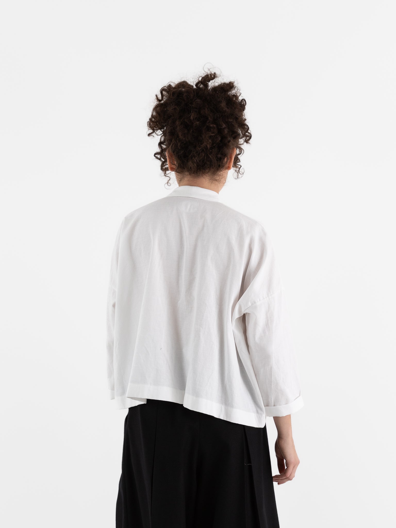 École De Curiosités Brigitte Shirt in Off White - ECOLE DE CURIOSITES at Worthwhile - shop TOP