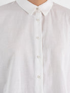 École De Curiosités Brigitte Shirt in Off White - ECOLE DE CURIOSITES at Worthwhile - shop TOP