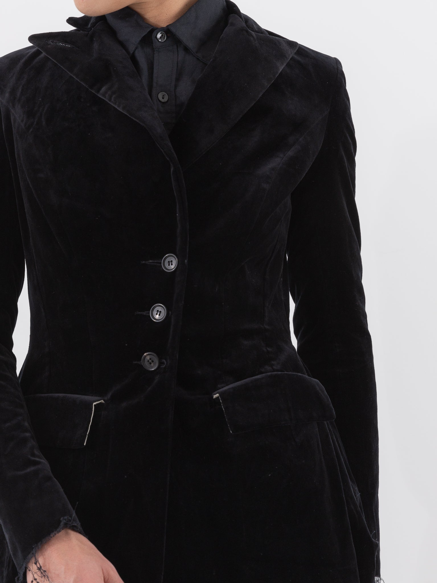 Elena Dawson 4X Coat, Black Velvet - ELENA DAWSON at Worthwhile - shop COAT