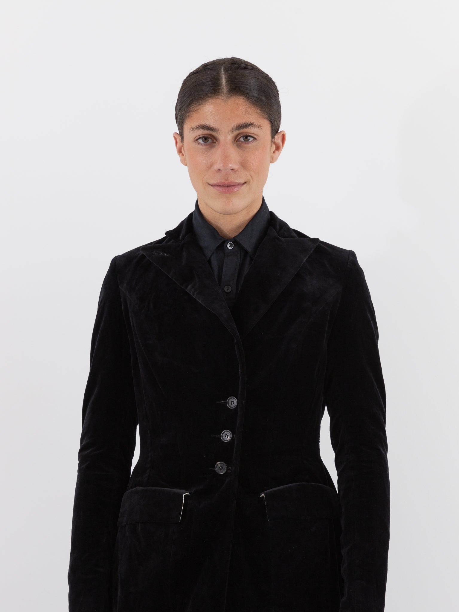 Elena Dawson 4X Coat, Black Velvet - ELENA DAWSON at Worthwhile - shop COAT