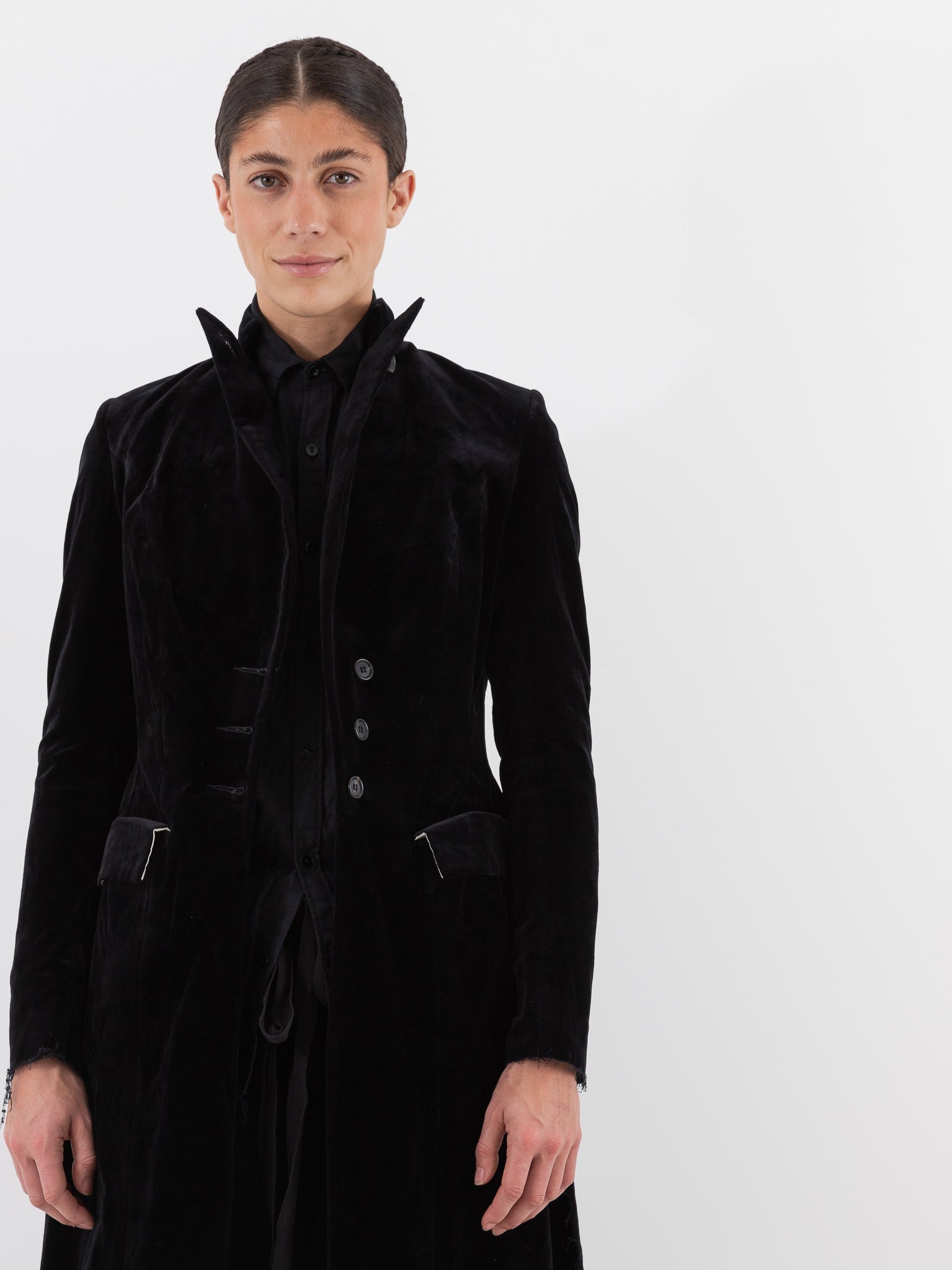 Elena Dawson 4X Coat, Black Velvet - ELENA DAWSON at Worthwhile - shop COAT