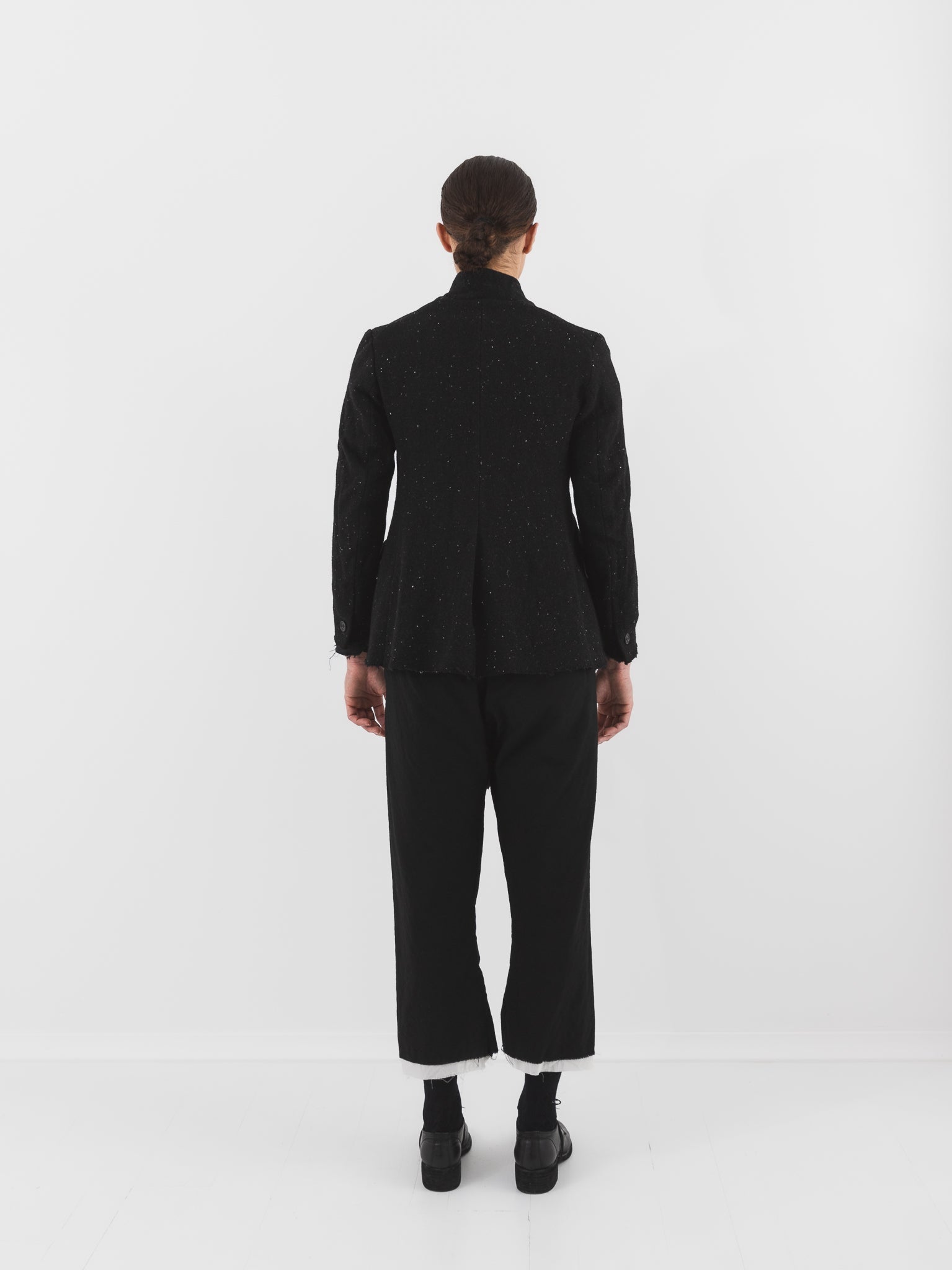 Elena Dawson 4X Hacking Jacket, Black Speckled Tweed - ELENA DAWSON at Worthwhile - shop JACKET