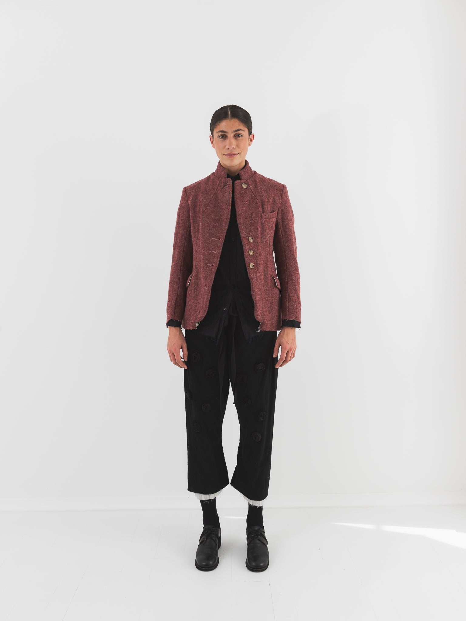 Elena Dawson 4X Hacking Jacket, Old Rose Tweed - ELENA DAWSON at Worthwhile - shop JACKET