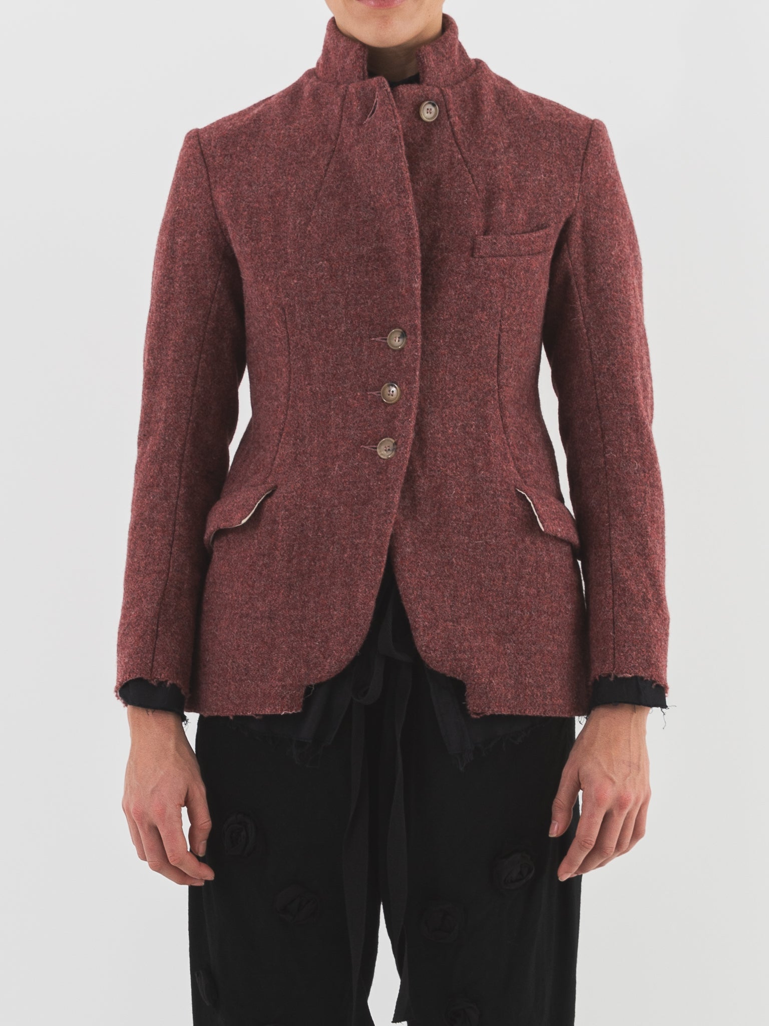 Elena Dawson 4X Hacking Jacket, Old Rose Tweed - ELENA DAWSON at Worthwhile - shop JACKET