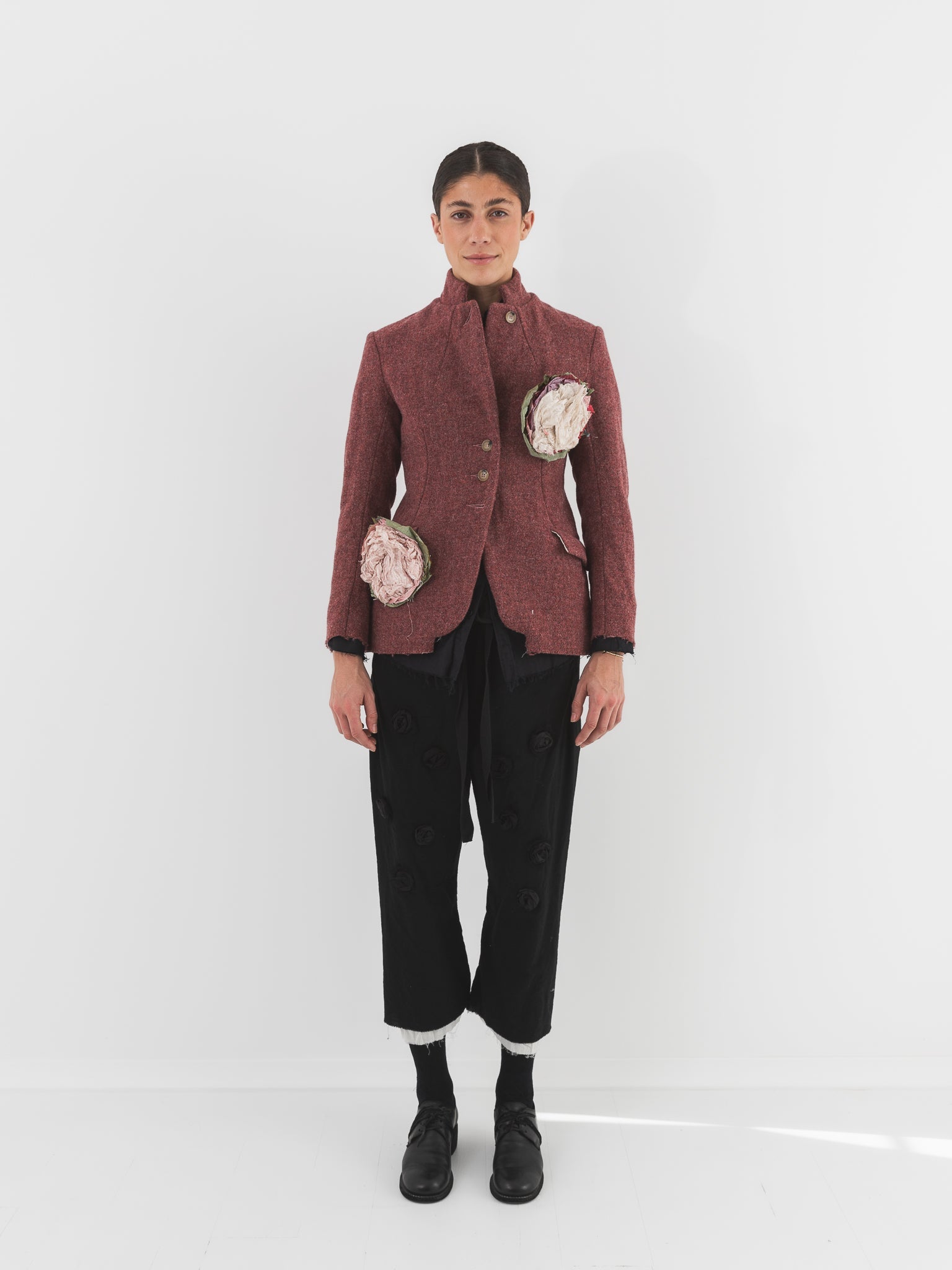 Elena Dawson 4X Hacking Jacket, Old Rose Tweed - ELENA DAWSON at Worthwhile - shop JACKET