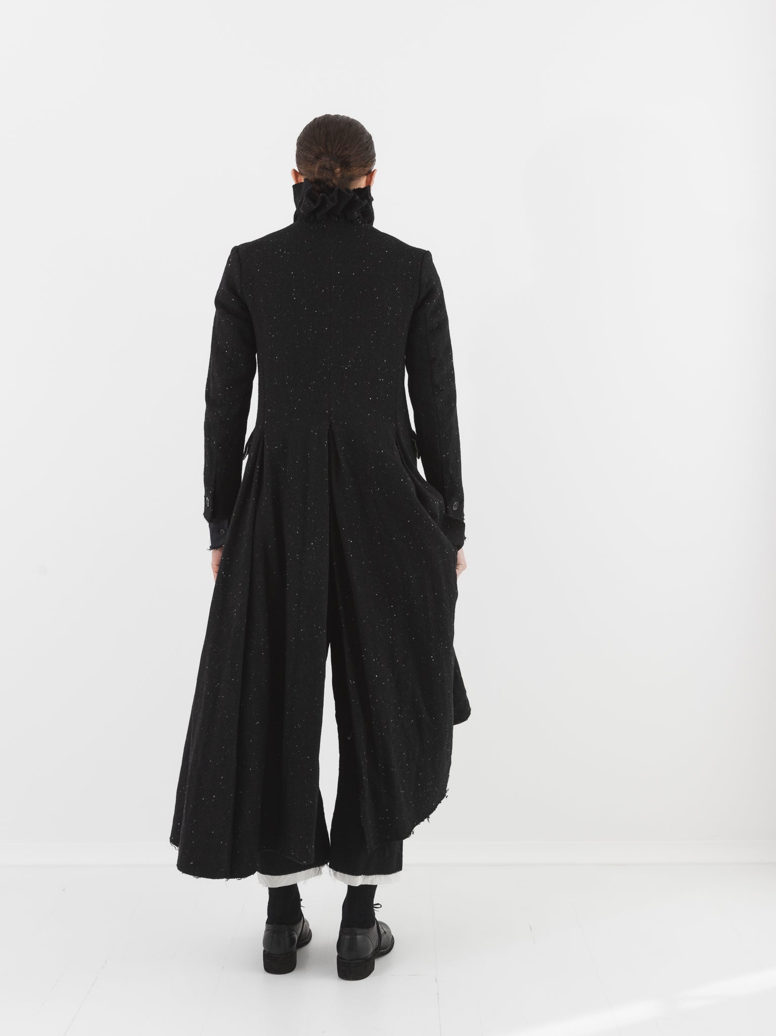 Elena Dawson 9X Monet Coat, Black Speckled Tweed - ELENA DAWSON at Worthwhile - shop COAT