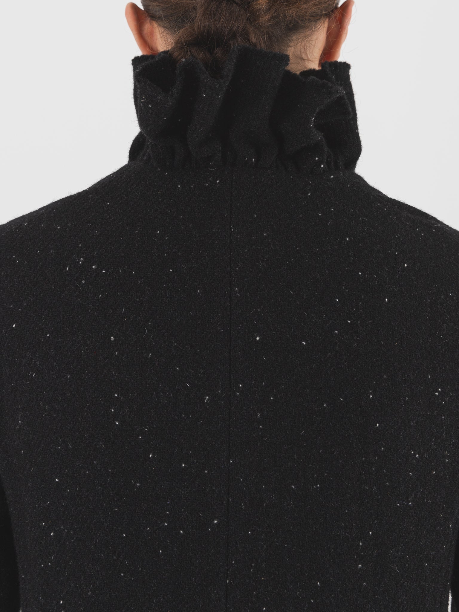 Elena Dawson 9X Monet Coat, Black Speckled Tweed - ELENA DAWSON at Worthwhile - shop COAT