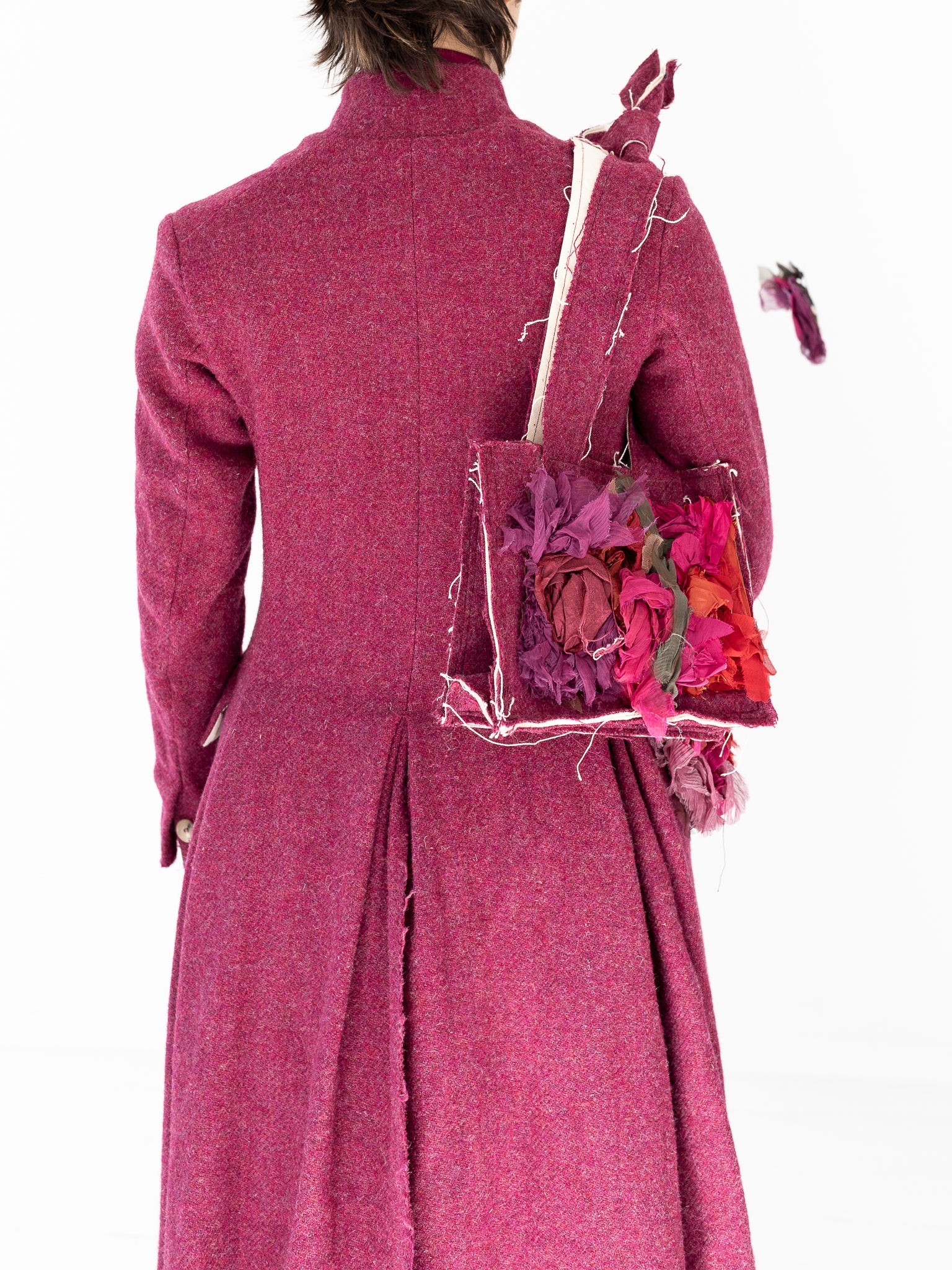 Elena Dawson Baby Tote Tapestry, Raspberry Tweed - ELENA DAWSON at Worthwhile - shop BAG