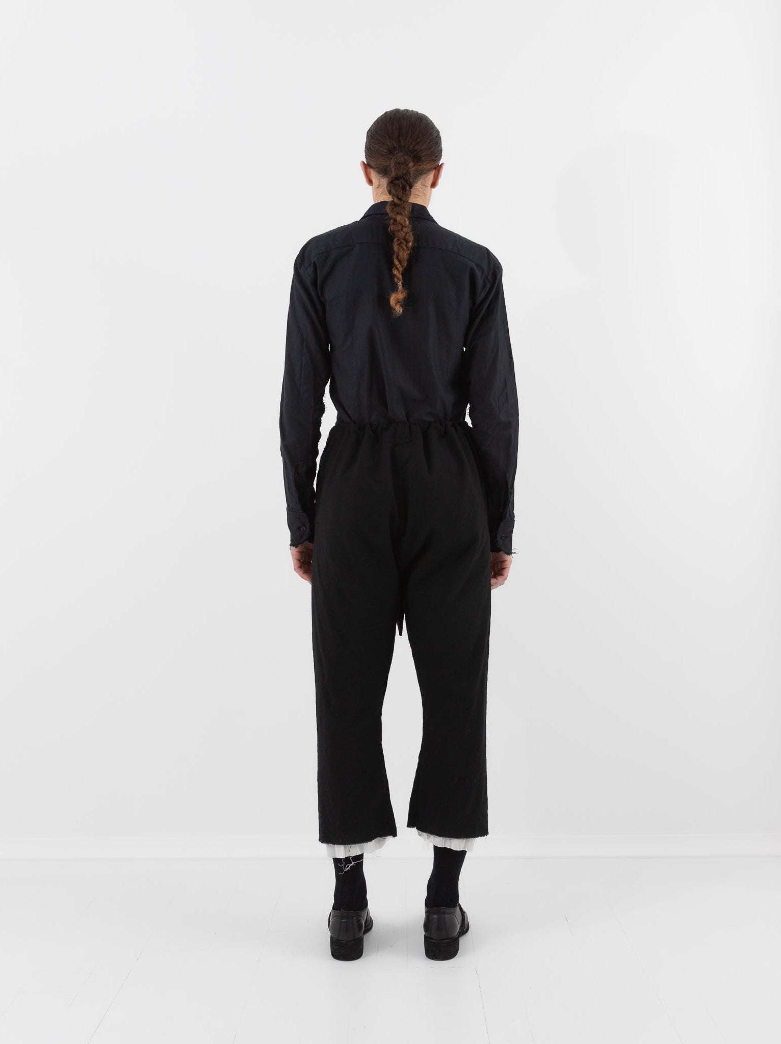 Elena Dawson Drawstring Pant with Rosebuds, Black - ELENA DAWSON at Worthwhile - shop PANT
