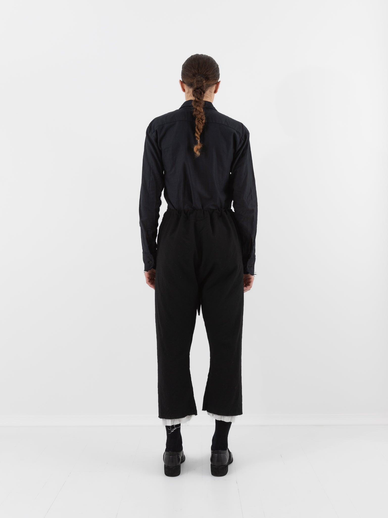 Elena Dawson Drawstring Pant with Rosebuds, Black - ELENA DAWSON at Worthwhile - shop PANT