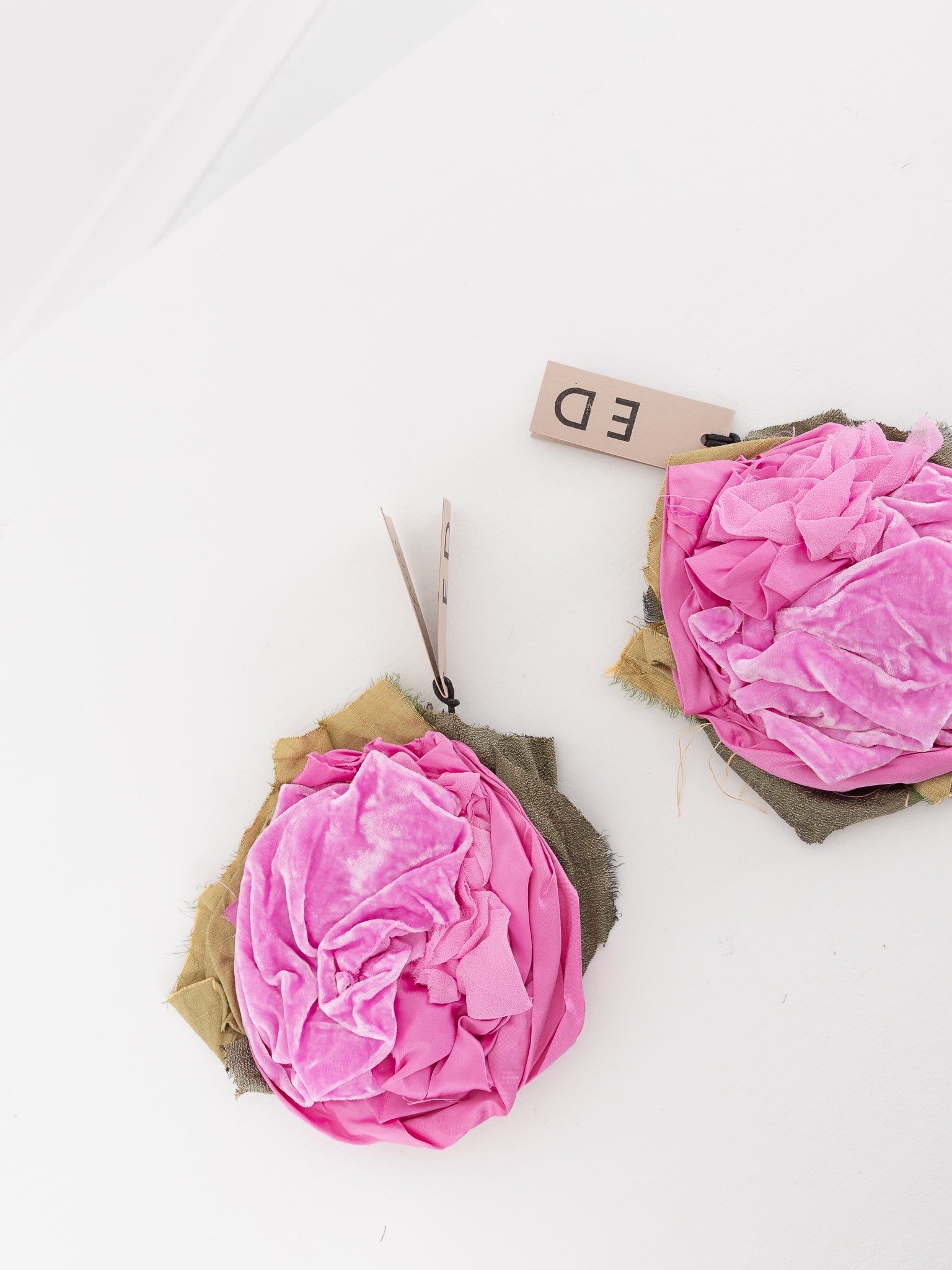 Elena Dawson Large Mophead Brooch, Pink Mixed Silk - ELENA DAWSON at Worthwhile - shop Unclassified