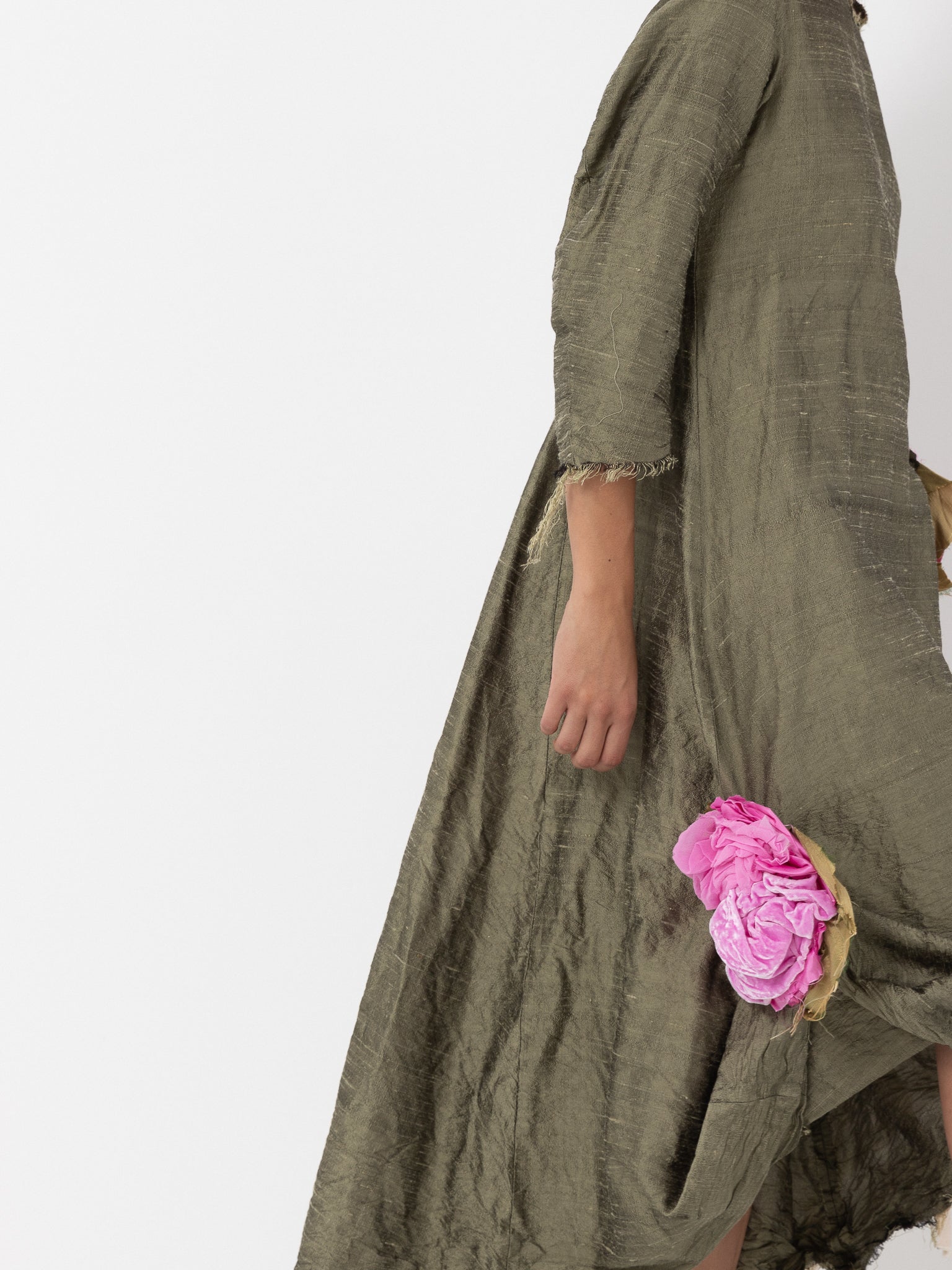 Elena Dawson Large Mophead Brooch, Pink Mixed Silk - ELENA DAWSON at Worthwhile - shop Unclassified