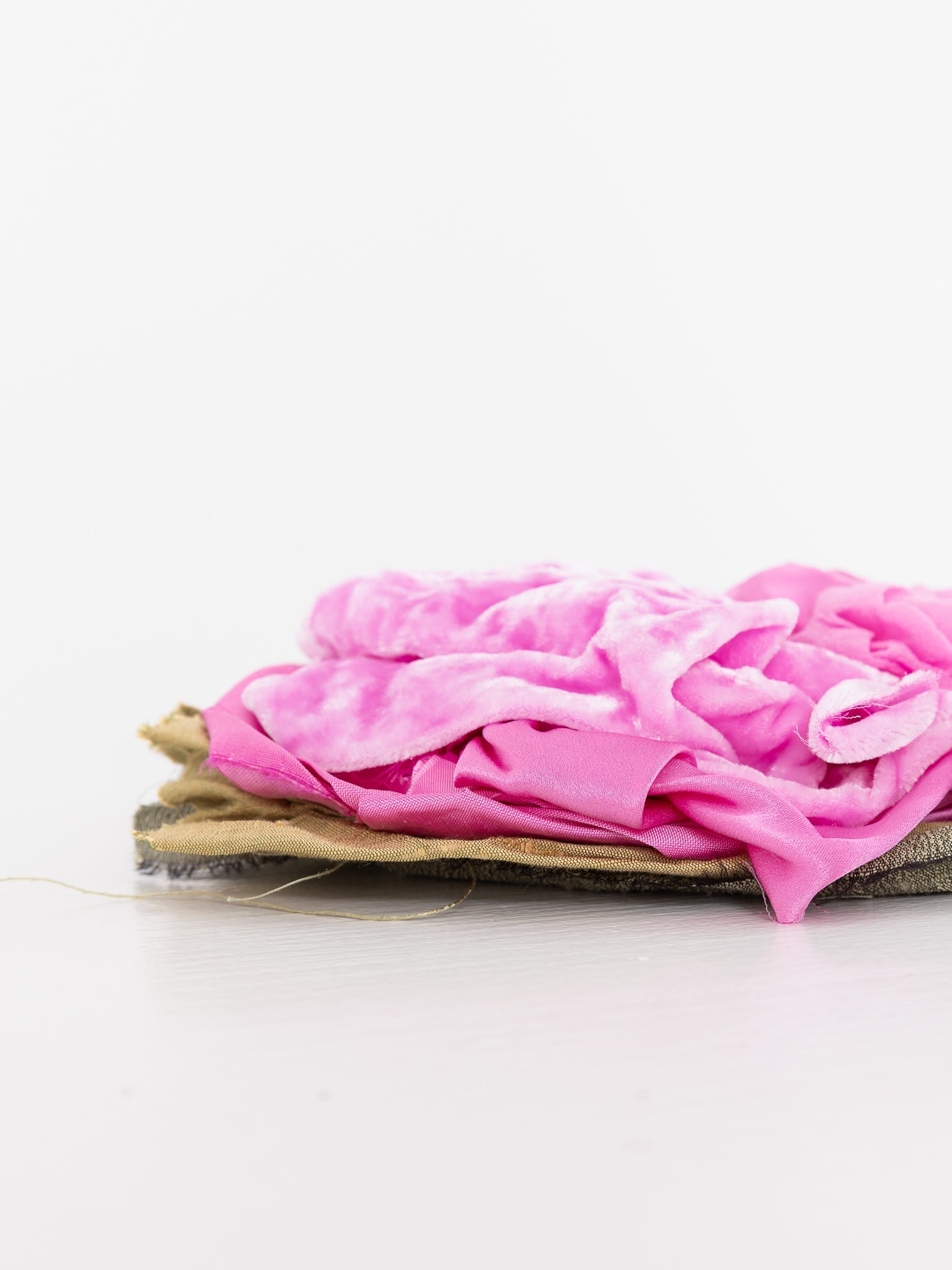 Elena Dawson Large Mophead Brooch, Pink Mixed Silk - ELENA DAWSON at Worthwhile - shop Unclassified