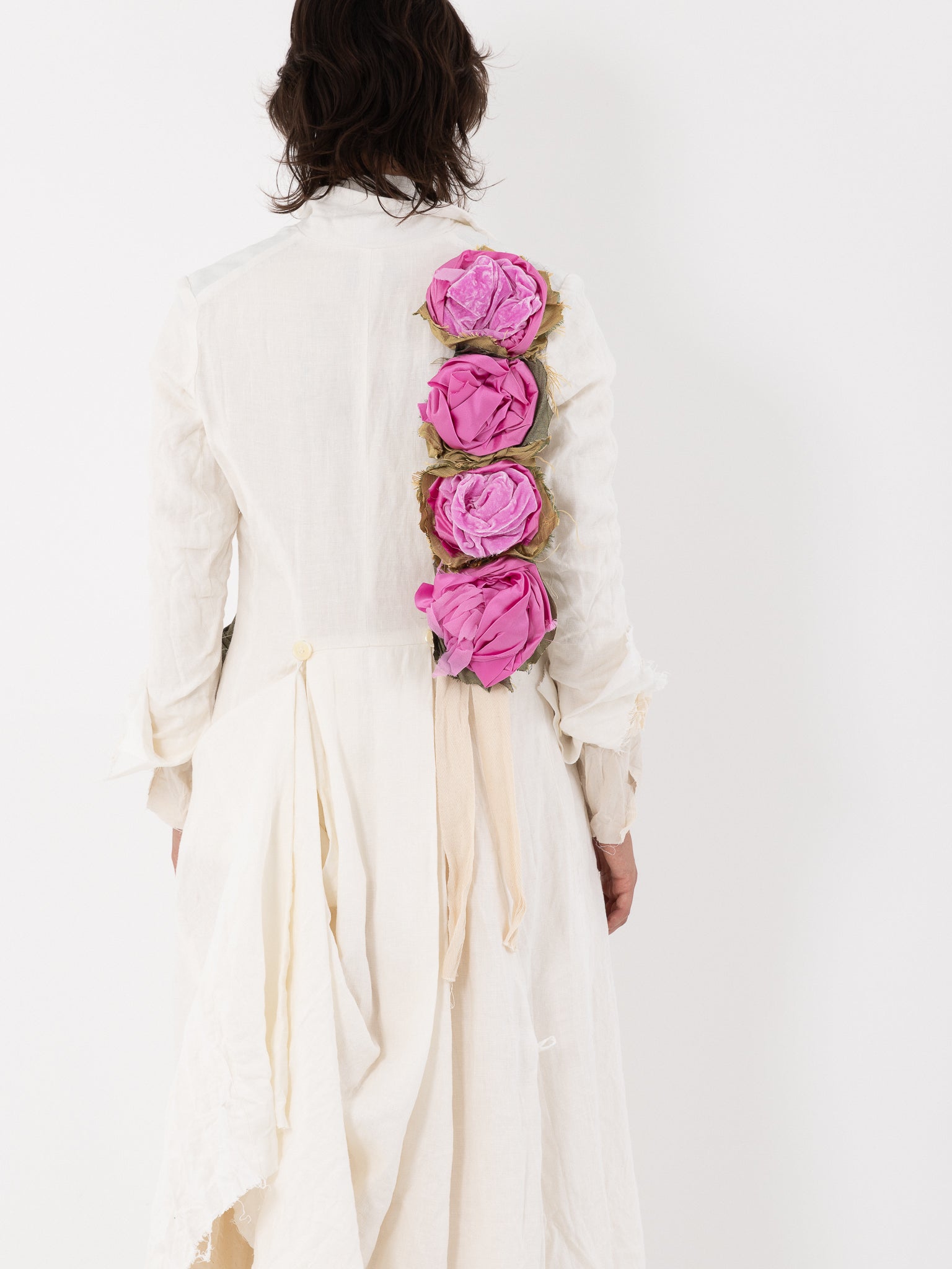 Elena Dawson Lunar Coat, White Linen - ELENA DAWSON at Worthwhile - shop COAT