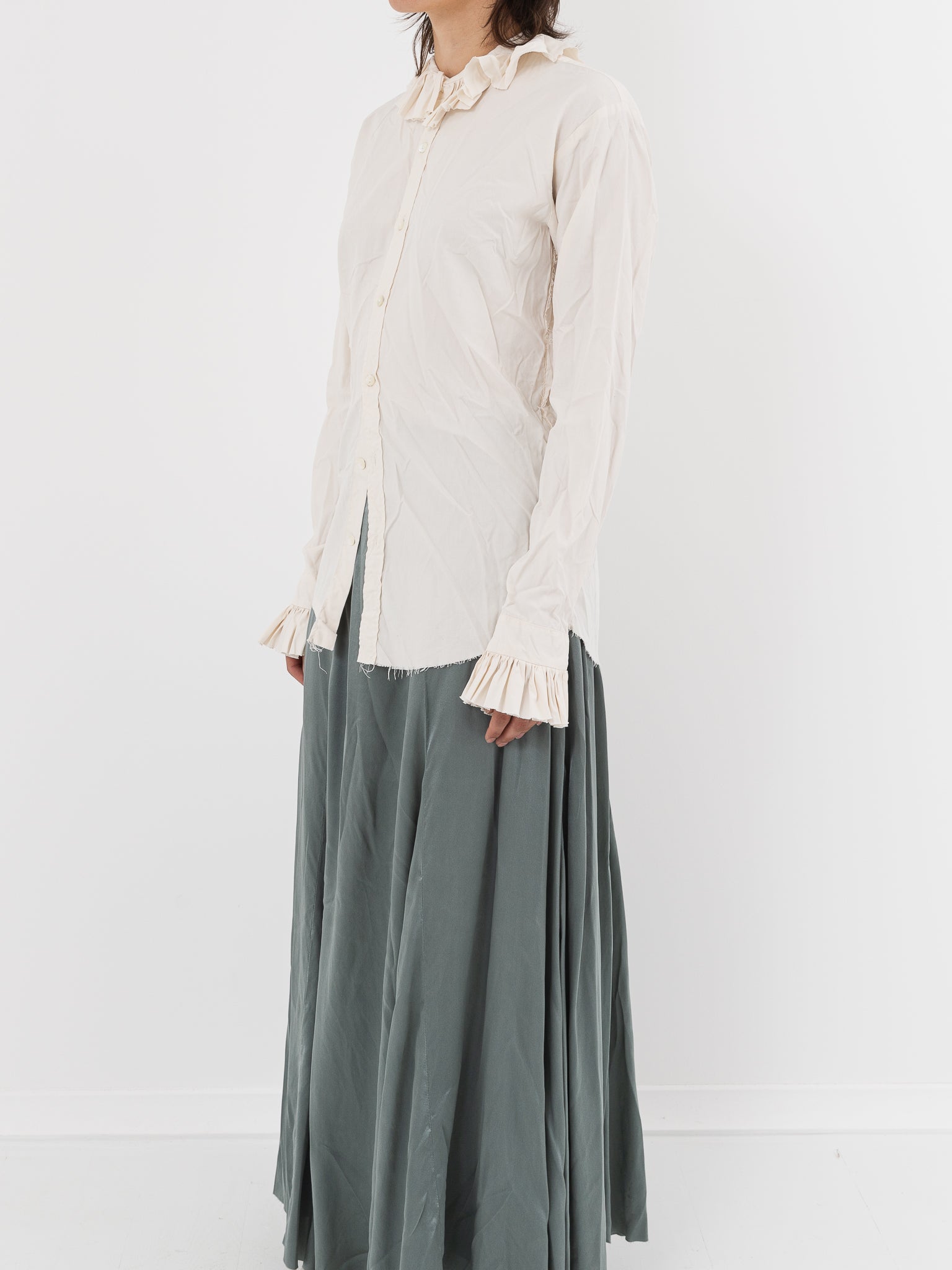 Elena Dawson Monet Shirt, Ivory - ELENA DAWSON at Worthwhile - shop TOP