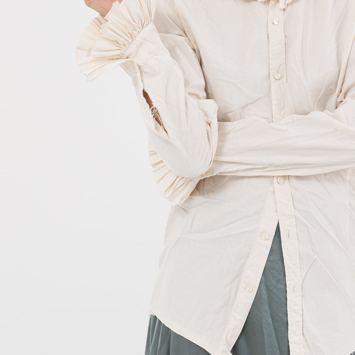 Elena Dawson Monet Shirt, Ivory - Worthwhile