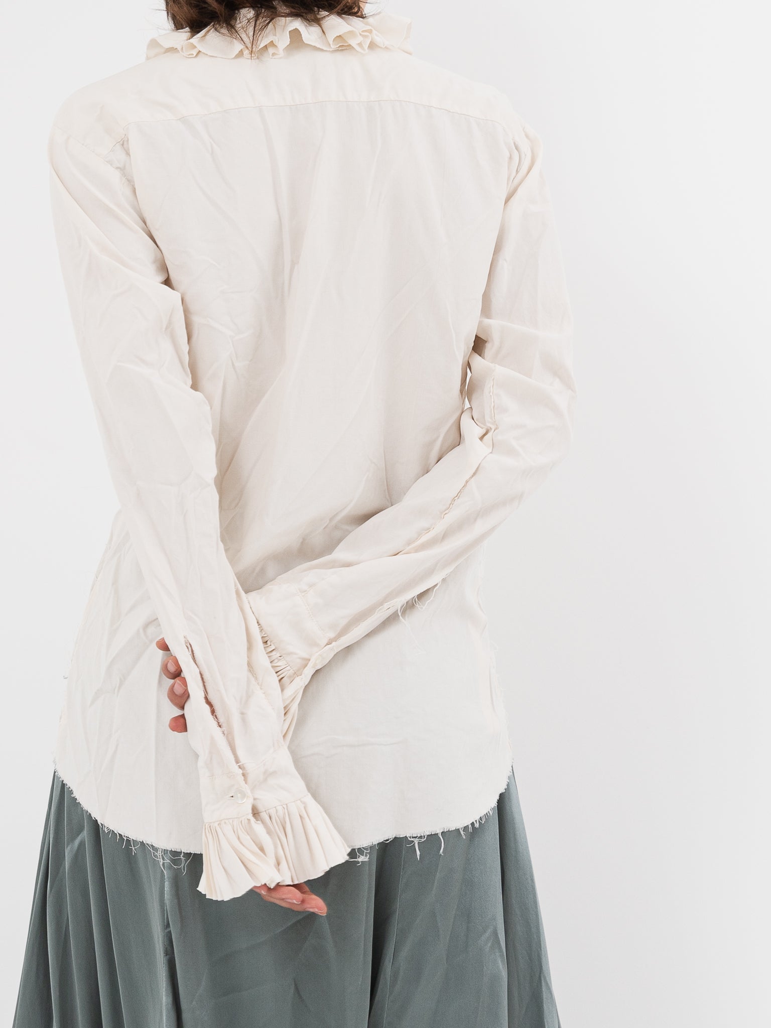 Elena Dawson Monet Shirt, Ivory - ELENA DAWSON at Worthwhile - shop TOP