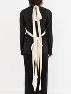 Elena Dawson Rosebud Harness in Cream with Black Roses - ELENA DAWSON at Worthwhile - shop SCARF