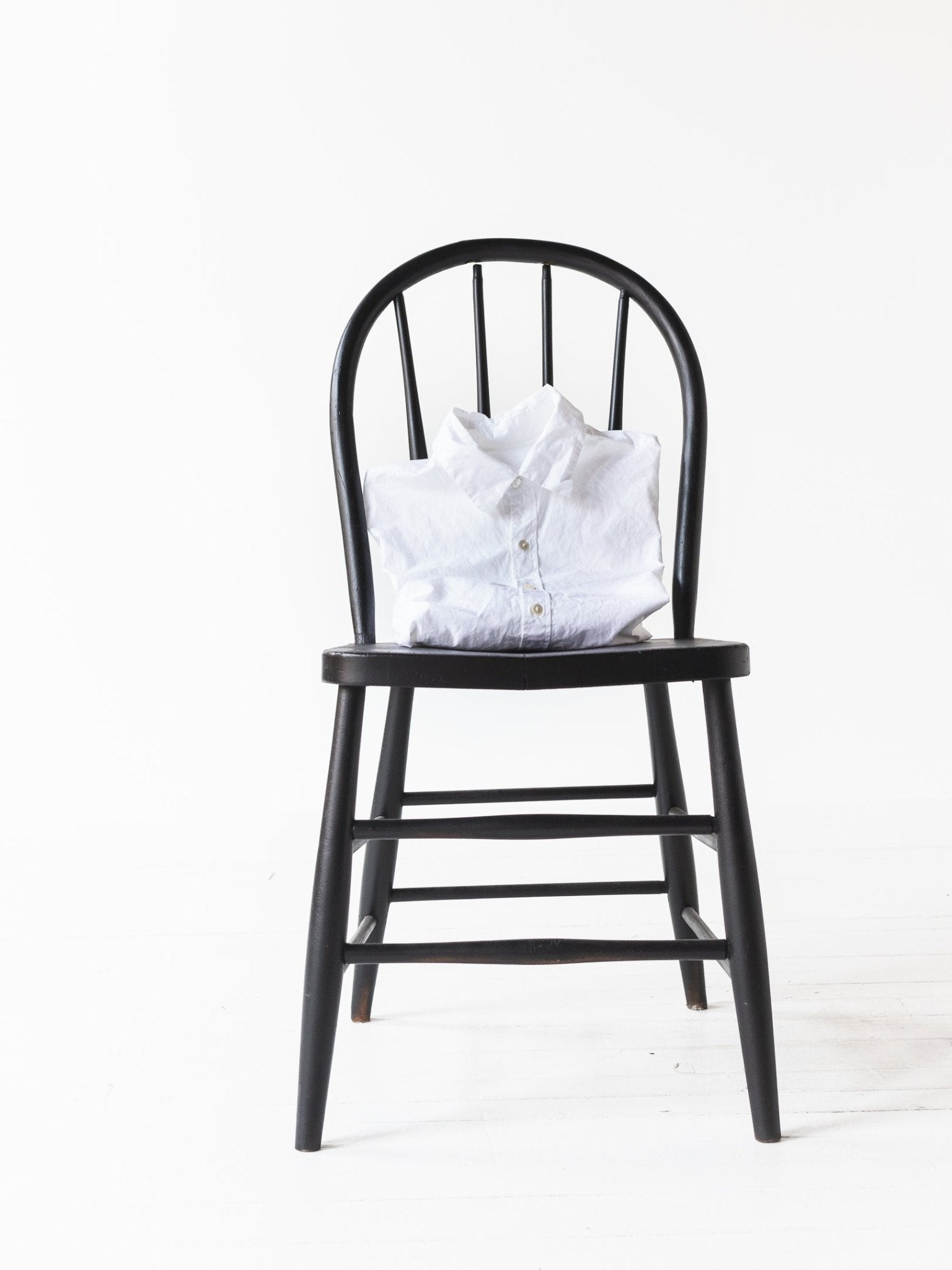 Elena Dawson Shirt, White Cotton Cambric - ELENA DAWSON at Worthwhile - shop TOP