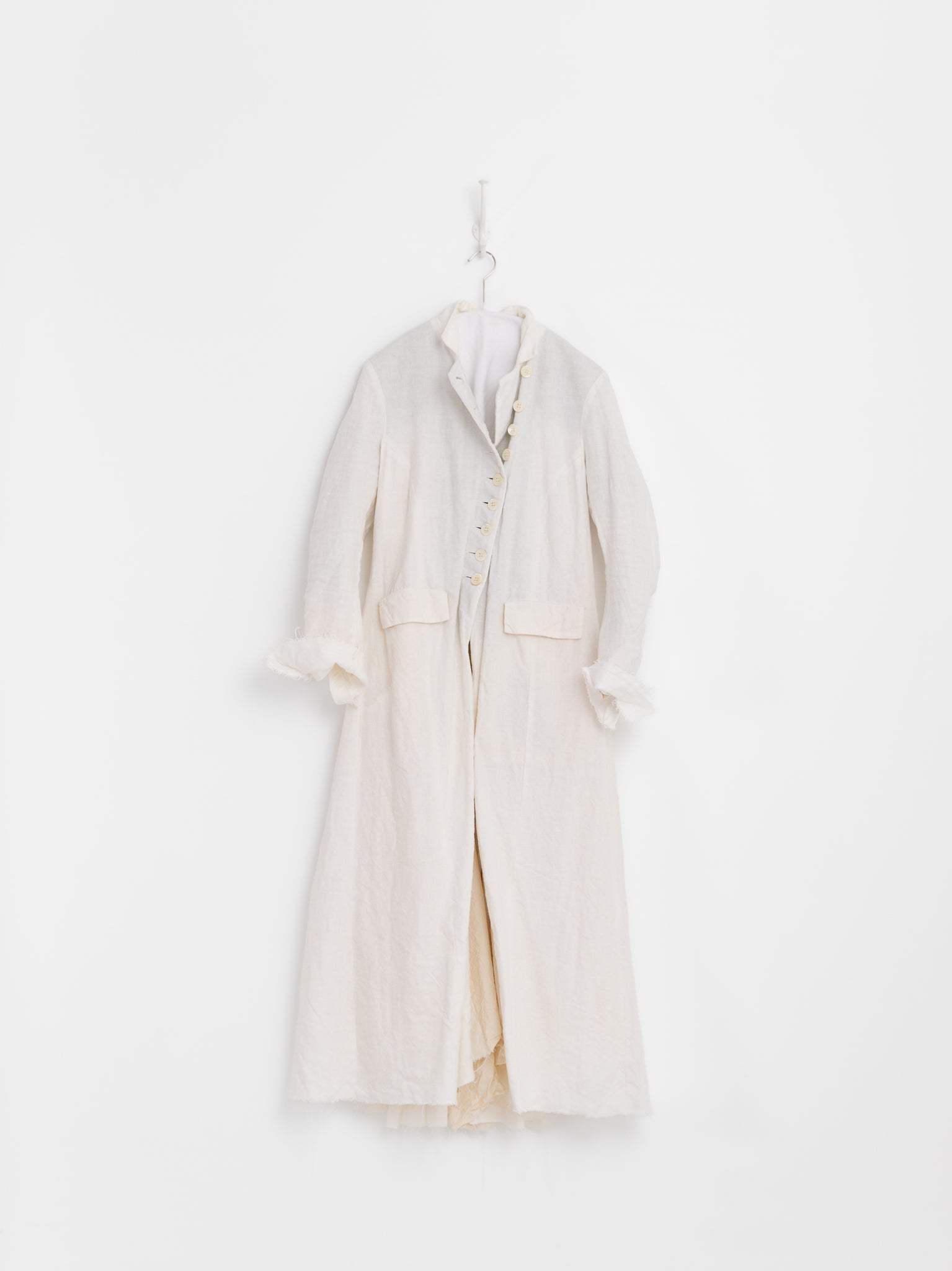 Elena Dawson Lunar Coat, White Linen - ELENA DAWSON at Worthwhile - shop COAT