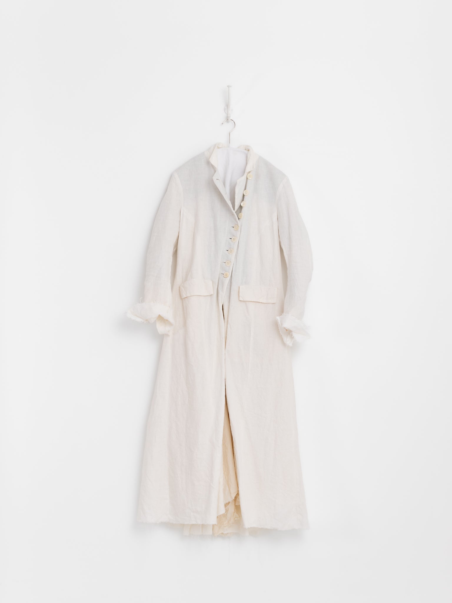 Elena Dawson Lunar Coat, White Linen - ELENA DAWSON at Worthwhile - shop COAT